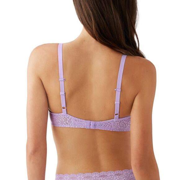 Wacoal Halo Lace Convertible Underwire Bra in Twilight Gray 36DD - Picture 2 of 8